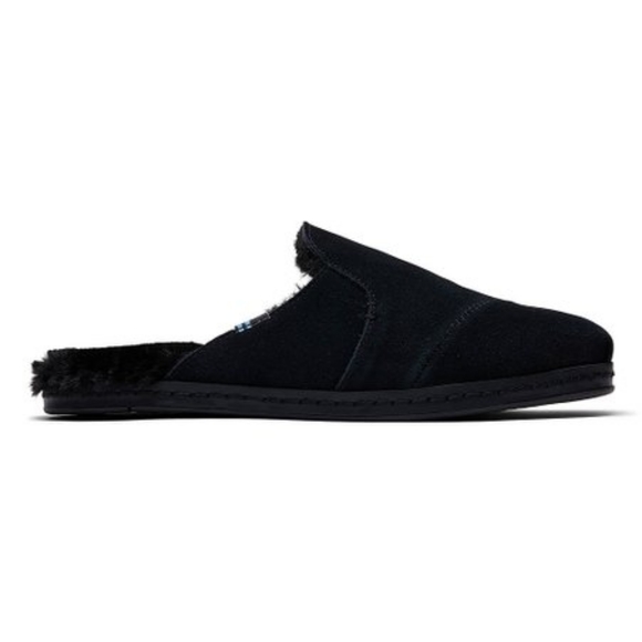 TOMS Nova Leather Wrap black Suede Mule/Slide women's - Picture 2 of 4